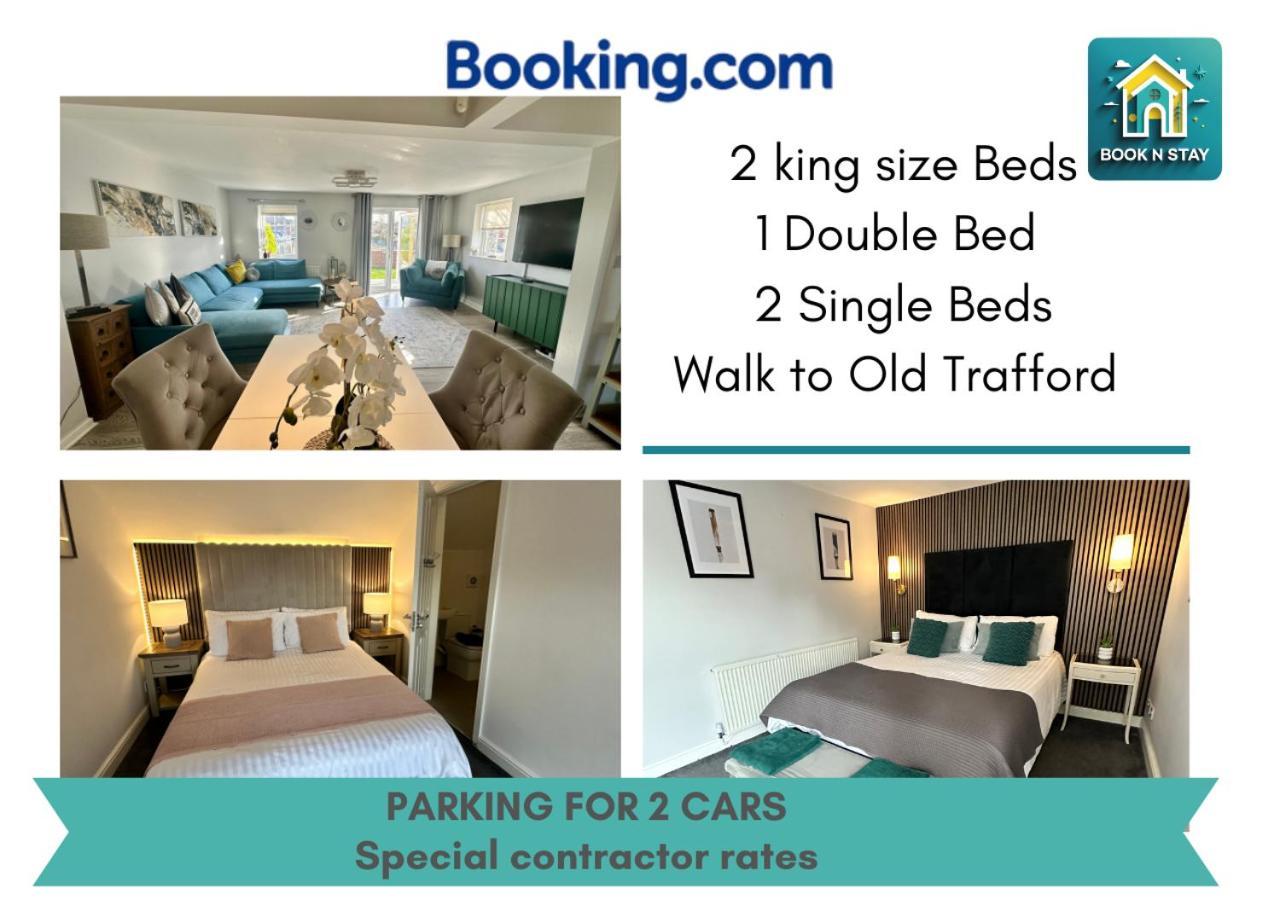 Waterside Mufc & Trafford Centre Townhouse 4 Bedroom Free Parking Manchester Exterior foto